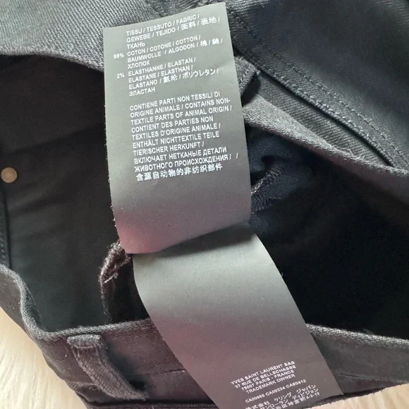 Saint Laurent Black Denim Bermuda Shorts - Picture 15 of 16